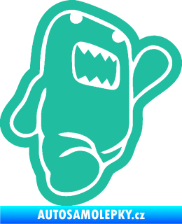 Samolepka Domo 013 pravá běžící tyrkysová