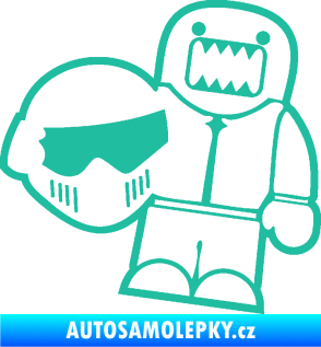 Samolepka Domo 015 pravá  Stig tyrkysová
