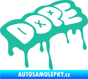 Samolepka Dope tyrkysová