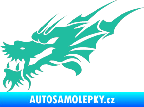 Samolepka Dragon 001 levá tyrkysová