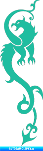 Samolepka Dragon 008 levá tyrkysová