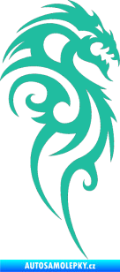 Samolepka Dragon 016 pravá tyrkysová