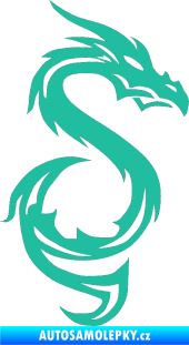 Samolepka Dragon 033 pravá tyrkysová