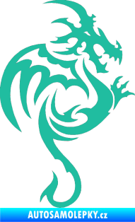 Samolepka Dragon 035 pravá tyrkysová