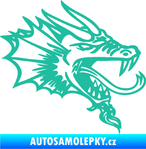 Samolepka Dragon 046 pravá tyrkysová