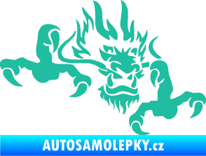 Samolepka Dragon 049 pravá tyrkysová