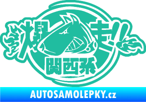 Samolepka Drift dog 002 tyrkysová