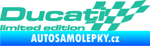 Samolepka Ducati limited edition pravá tyrkysová