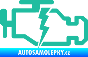 Samolepka Engine fail 002 motor tyrkysová