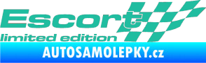 Samolepka Escort limited edition pravá tyrkysová