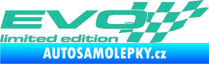 Samolepka Evo limited edition pravá tyrkysová