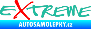 Samolepka Extreme 001 tyrkysová