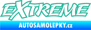 Samolepka Extreme 004 tyrkysová