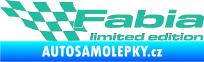 Samolepka Fabia limited edition levá tyrkysová