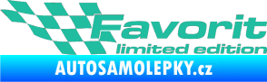 Samolepka Favorit limited edition levá tyrkysová