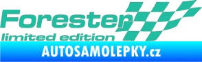 Samolepka Forester limited edition pravá tyrkysová