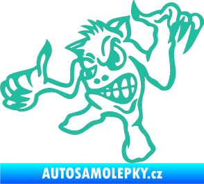 Samolepka Formelák levá tyrkysová