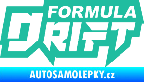 Samolepka Formula drift nápis tyrkysová