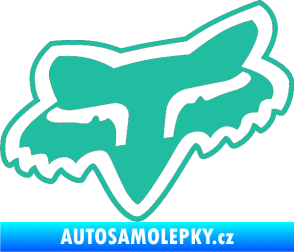 Samolepka Fox 003 tyrkysová