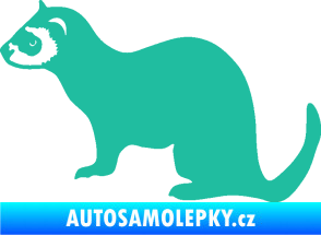 Samolepka Fretka 001 levá tyrkysová