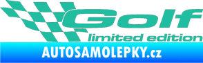 Samolepka Golf limited edition levá tyrkysová