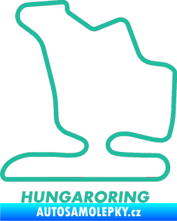 Samolepka Okruh Hungaroring tyrkysová