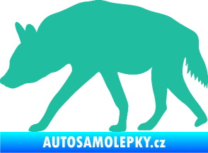 Samolepka Hyena 001 levá tyrkysová
