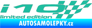 Samolepka i10 limited edition pravá tyrkysová