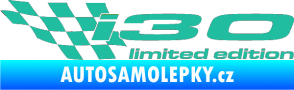 Samolepka i30 limited edition levá tyrkysová