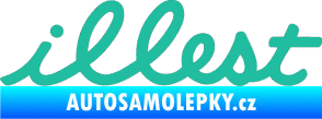Samolepka Illest 001 tyrkysová