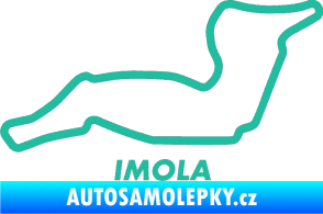 Samolepka Okruh Imola tyrkysová