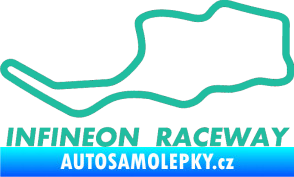 Samolepka Okruh Infineon Raceway tyrkysová