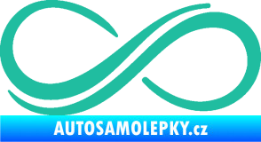 Samolepka Inifinity 001 levá tyrkysová