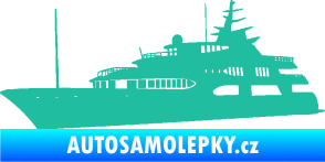 Samolepka Jachta 004 levá tyrkysová