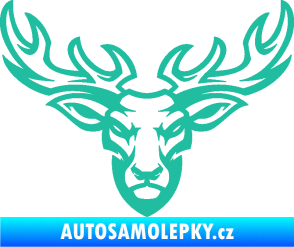 Samolepka Jelen 006 tyrkysová