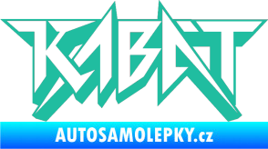 Samolepka Kabát 002 tyrkysová