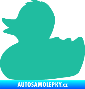 Samolepka Kachnička 001 levá tyrkysová