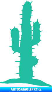 Samolepka Kaktus 002 pravá tyrkysová