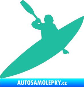 Samolepka Kanoista 001 levá tyrkysová