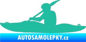 Samolepka Kanoista 003 levá tyrkysová