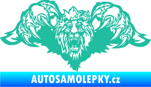 Samolepka Kapota 041 lev tyrkysová