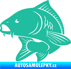 Samolepka Kapr 008 levá tyrkysová