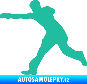 Samolepka Karate 004 levá tyrkysová