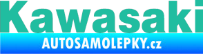 Samolepka Kawasaki tyrkysová