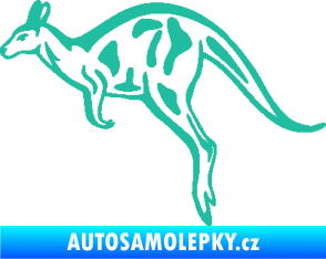 Samolepka Klokan 004 levá tyrkysová