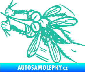 Samolepka Komár 002 levá tyrkysová
