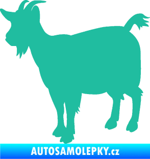 Samolepka Koza 001 levá tyrkysová