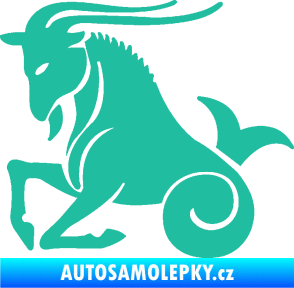 Samolepka Kozoroh 004 levá tyrkysová