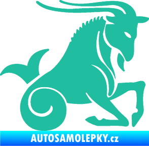 Samolepka Kozoroh 004 pravá tyrkysová