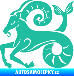 Samolepka Kozoroh 005 levá tyrkysová